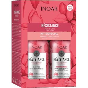Inoar Resistance - Lotus Flower Shampoo & Conditioner - 2x250 ml