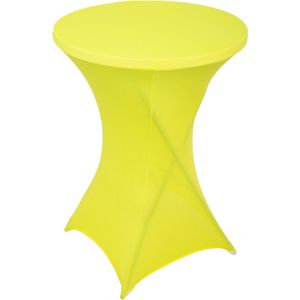 Statafelrok Geel – ∅80-85 x 110 cm – Stretch – Tafelrok voor Statafel – Geschikt voor Horeca Evenementen | Sta Tafel Hoes | Staantafelhoes | Cocktailparty | Trouwerij