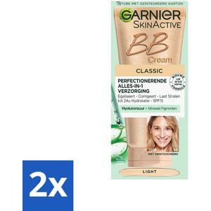Garnier - SkinActive - BB Cream Classic Light - 50 ml - 5-in-1 Verzorging - Dagcrème - Lichte Huid