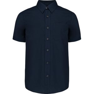 Kariban Kinder poplin overhemd korte mouwen K520 - Navy - 8/10 Y (8/10 ans)