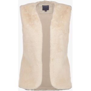 TwoDay - Gilet - Beige - Imitatiebont