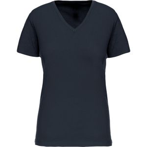 Kariban Dames-t-shirt BIO150 IC V-hals K3029IC - Navy - L