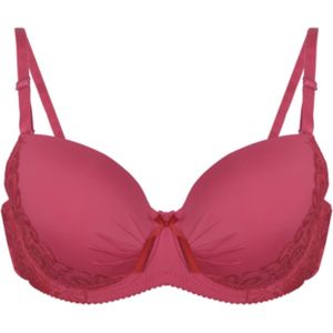 Beha voorgevormd met beugel 85C donkerrood