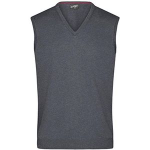 Heren Sweatervest Grijs-Heather M