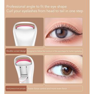 Elektrische Wimperkruller - USB Oplaadbaar, Snelle Opwarming, Kleur Veranderend, Verwarmd - Draagbaar voor Beginners.