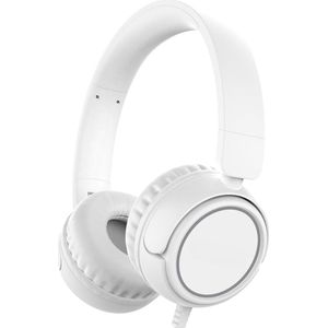 StayPowered Koptelefoon - Veilig & Comfortabel voor Kinderen - 85dB Geluidslimiet - Zacht Memory-Schuim - Ergonomisch Ontwerp - Opvouwbaar & Duurzaam - Verstrengelvrij Kabel - Universele Compatibiliteit - Wit - Levering Sneller dan Aangegeven!