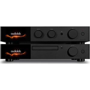 Audiolab 9000A met 9000CDT High-End Stereo Set – Audio Versterker – CD-transport – 2x 160 W – met DAC & Phono – Zwart