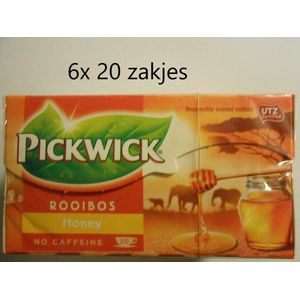 Pickwick thee - Rooibos honing - multipak 6x 20 zakjes