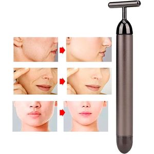 Electric Face Massager Facial Massager Lifting Verstevigende Huid T-vorm Facial Massager Skin Care Tool Smoky Grey