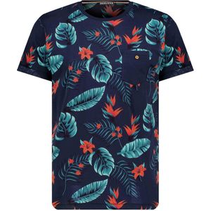 DEELUXE Heren t-shirt met nubische tropische patronen XL