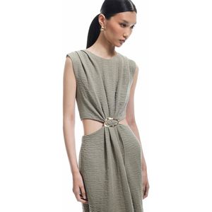Midi-lengte Ronde kraag Midikleid