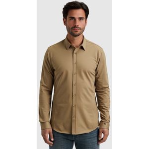 Cast Iron - Casual Shirt - Zandkleur - Heren Overhemd