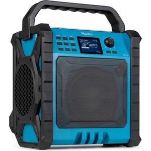 Audizio Jobsite XL bouwradio - Met Bluetooth, FM en DAB+ radio - Bouwradio met accu - IP54 - 200W