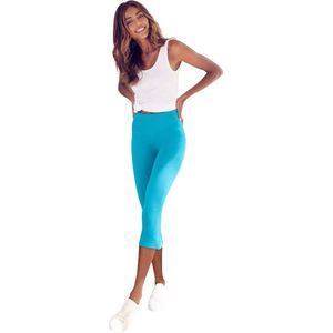 Hoogwaardige Dames 3/4 Legging | 3 Kwart Legging | One-Size | Maat 38-42 | Blauw
