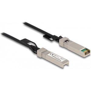 Delock - Twinax-kabel - Kabel - Zwart - 3 m, 2 x SFP+ Male, Gigabit tot 10 Gbps