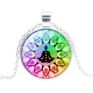 Ketting met hanger - Chakra Yoga Meditatie Boeddha Spiritueel