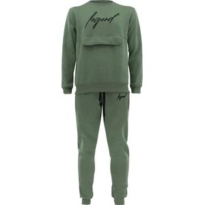 Joggingpak sweater Heren/Dames signature Milano Olive M