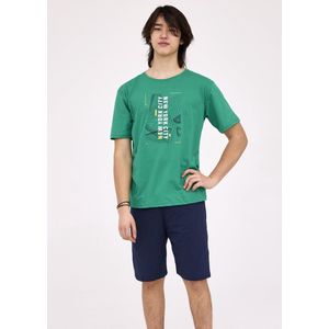 Doctor Nap Katoenen Pyjama Heren Volwassenen Nature Wasabi PMB.4413 2XL