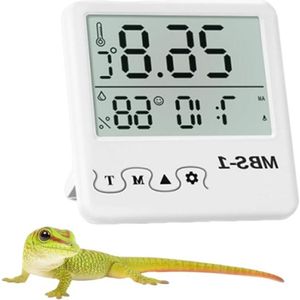 Inovra - Temperatuurmonitor voor Reptielen - LCD Reptielenthermometer - Hoge Precisie Digitaal - Reptielentank Thermometer - Hagedis Spin - Terrarium Thermometer . - Buitenthermometer