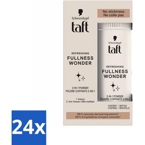 Taft - Refreshing Fullness Wonder - Volumepoeder - Volume & Anti-Grease - 10 gr - Voordeelverpakking - 24 stuks