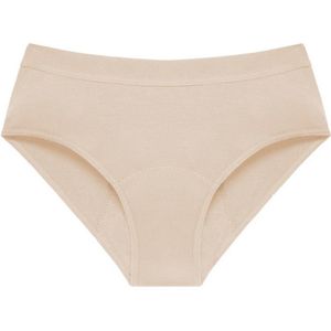 3-pack menstruatieondergoed voor dames, zuiver katoen, lekvrij, menstruatiebescherming, wasbaar,Beige-XXS
