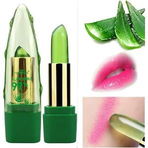 Aloë Vera lip Gel balm Lipstick - Kleurverandering Langdurige - Hydraterende - Lip Balm | Lippenbalsem Aloe vera | Lip balm aloevera Smaak| balsem voor lippen - lip protector | Lip stick | Verzacht en beschermt | Veranderd de kleur van je lippen