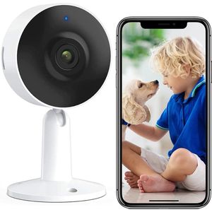 Slimme Babyfoon - met App, 1080p FHD, 2.4G WiFi Videobabyfoon, Geluids- en Bewegingsdetectie, 2-Weg Audio, Nachtzicht, Huisdier Hondencamera Voor Binnenbeveiliging, Werkt met Alexa en Google