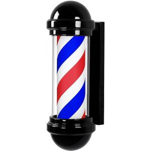 Dita BP-04 Barberlamp - Wandlamp voor Barbershop - LED Roterende Kapperslamp - 105x30 cm - Zwart – Waterdicht & Inclusief Lichtbron