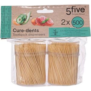 Bamboe Tandenstokers - 2 Dozen van 500 Stuks