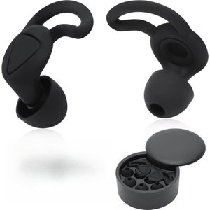 Slaap Oordoppen – Oordopjes Slapen -Oordoppen festival-0ordoppen muziek- Maximale geluidsdemping-Anti-Snurk- Drievoudige filtratie-Hoge Geluidsdemping - Gehoorbescherming – Party Plugs - Verbeter de slaap - voorkom angst-S\M\LSize set-3stuks-Zwart