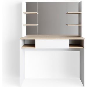 Vicco Kaptafel Daenerys, Wit/Sonoma, 99 cm