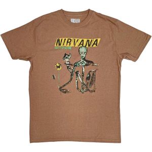 Nirvana - Incesticide Heren T-shirt - S - Bruin