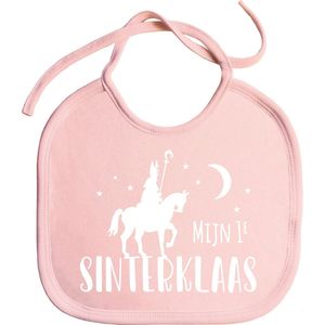 Slabbetjes - slabber - slab - baby - Mijn 1e sinterklaas - koordjes - stuks 1 - baby roze - sinterklaas - sinterklaas cadeautjes - cadeautjes