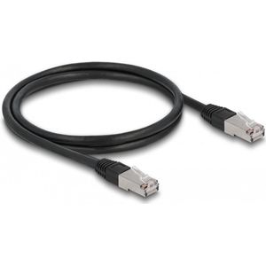 CAT6A sFTP grondkabel - buitenkabel - 1 meter - zwart - LSZH - koper - CU