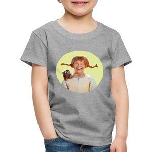 Pippi Langkous Portret Pippi Met Meneer Nilsson Premium T Shirt Kinderen