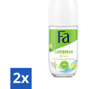 Fa Deodorant Roller Lime Squeeze 50 ml - Voordeelverpakking - 2 stuks