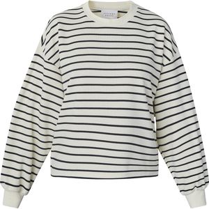 SISTERS POINT Eliso-ls - Dames Trui - Cream/Black- Maat M