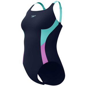 Speedo - Shaping Solid Splice - Badpak - Marineblauw - Medium Borstondersteuning