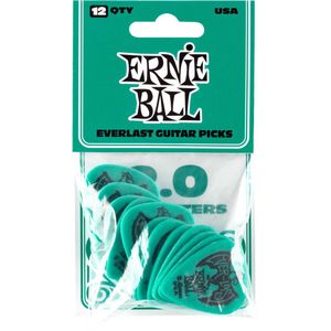 Ernie Ball Plectrums - Everlast - Groen - 2.00mm 6 stuks