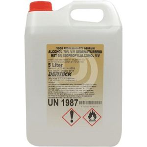 Alcohol 70 procent 5 liter Degros - alcohol 70% - ketonatus - desinfecteren van oppervlakken en de huid