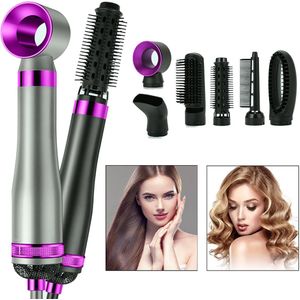 CHIWIN Fohnborstel 6-in-1 - 800W Haarstyler Multistyler - Stijlborstel - Krulborstel - Heteluchtborstel - 3 Temperatuurstanden - Kort & Lang Haar