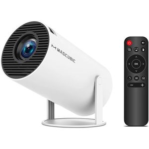 2025 Mini Beamer WiFi 6 met 4K Ondersteuning | Android 11.0 Smart Projector | 280 ANSI Lumen | Draagbaar & 180° Rotatie | Bluetooth 5.0 | Home cinema – Thuisbioscoop & Presentaties