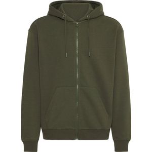 BLEND Sweatvest ' BHJUSTE '  donkergroen