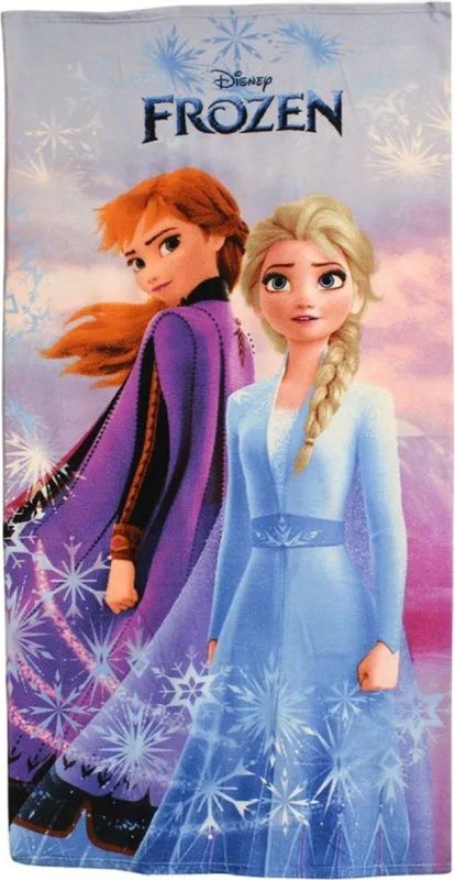 Frozen Strandlaken - 140 x 70 cm. - Anna en Elsa badhanddoek - sneldrogend