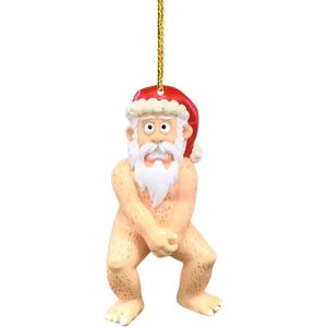 Nivard Kerstballen - Kerstversiering - Plastic - Kerstman - Cartoon - 6 stuks