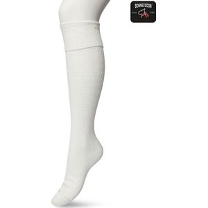 Bonnie Doon Bio Kabel Kniekousen Dames Off White maat 36/42 - Klassiek Kabel patroon - Biologisch Katoen - Uitstekend comfort - Classic Cable Knee High - OEKO-TEX - Gladde Naden - Duurzaam Huidvriendelijk Bio Katoen - Crème - Ivoor - BP211507.110