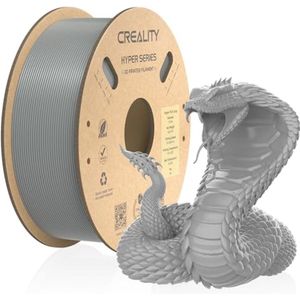 Hoogwaardige 3D Printer Filament 1.75mm PLA - Hyper High Speed, Perfecte Nauwkeurigheid, 1KG - Grijs