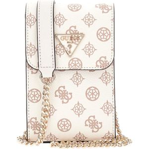 Guess Telefoontasje / Schoudertas Dames - Noelle - Logo Print - Beige