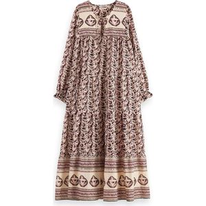 Scotch & Soda Maxi dress with flounces Dames Jurk - Maat 36/R