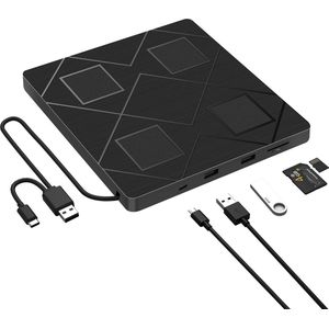 Externe CD/DVD-Drive - USB 3.0 - Draagbaar - Plug-and-Play